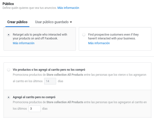 publico dinamic ads